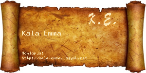 Kala Emma névjegykártya